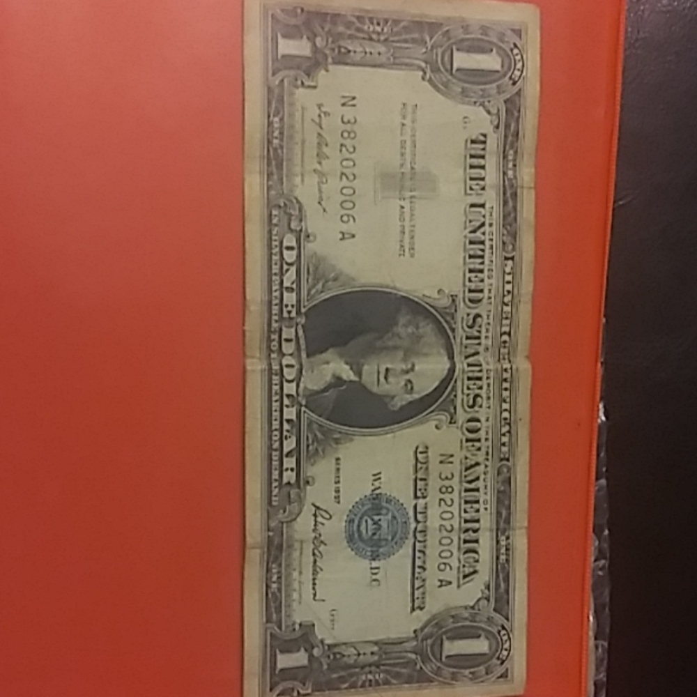 1957 Silver Certificate one dollar bill